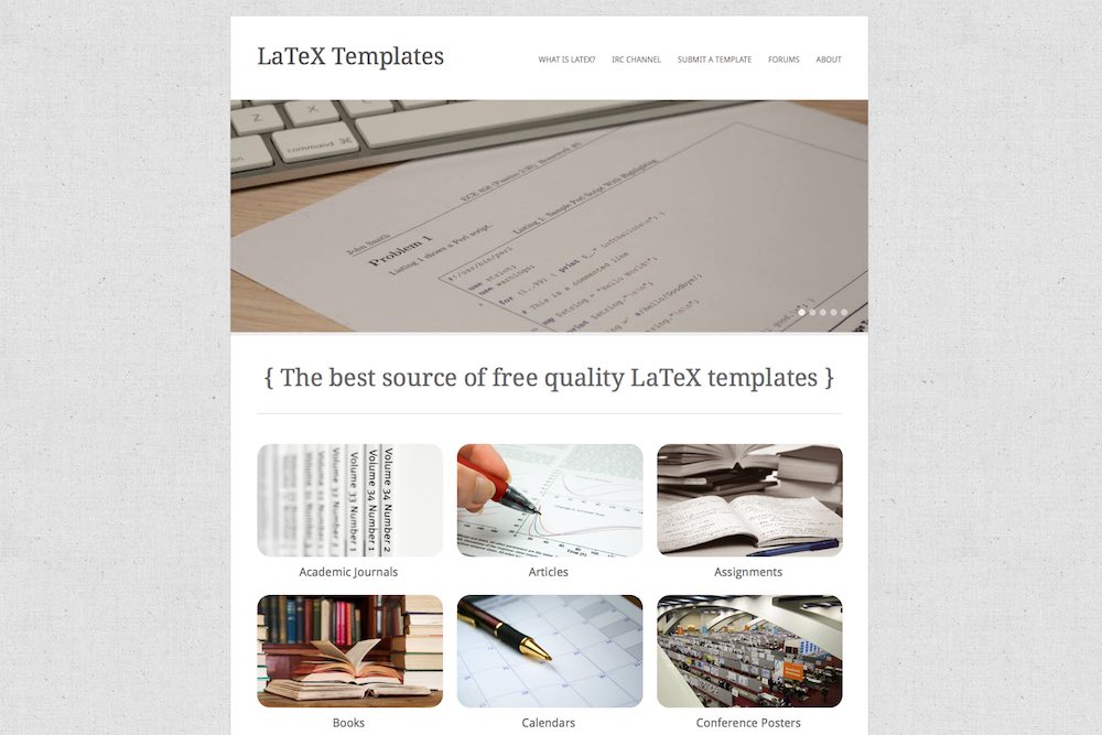LaTeX Templates website
