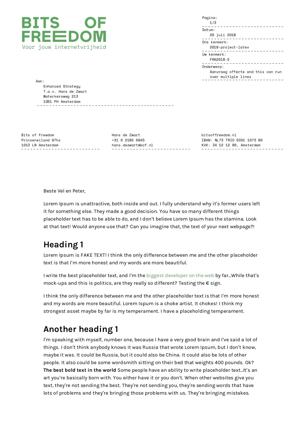 LaTeX Typesetting - Showcase of Previous Work In Latex Template Technical Report